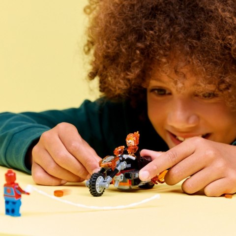 Klocki Super Heroes 76335 Spider-Man kontra Ghost Rider na motocyklu LEGO