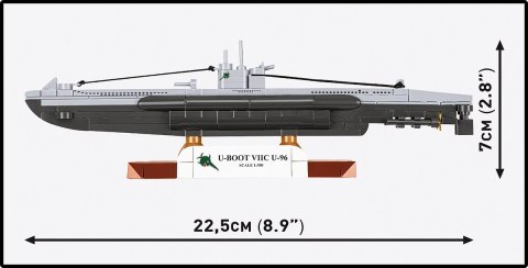 Klocki U-Boot VIIC U-96 162 klocki Cobi Klocki