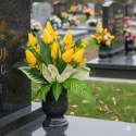 Komplet stroik na cmentarz stroiki na grób bukiet donica tulipany