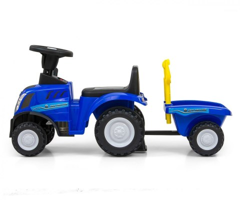 Jeździk Pojazd New Holland T7 Traktor niebieski Milly Mally