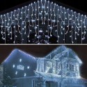 KURTYNA ŚWIETLNA 300 LED LAMPKI BIAŁE ZIMNE FLASH SOPLE 300 LAMPEK