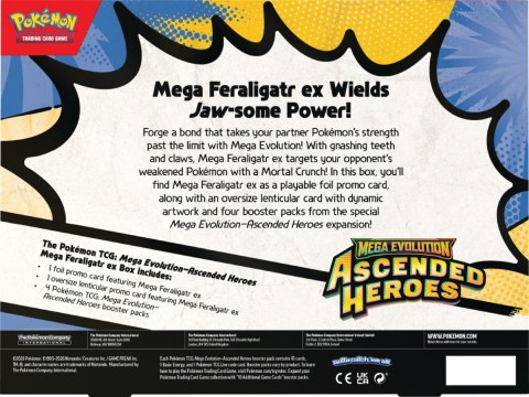 Karty Mega Evolution - Ascended Heroes Mega Feraligatr Ex Box Pokemon TCG