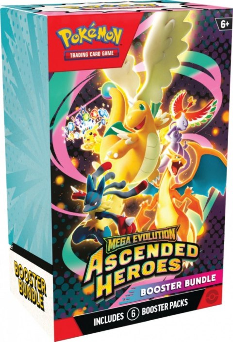 Karty Mega Evolution - Ascendend Heros - Booster Bundle (6 pack) Pokemon TCG