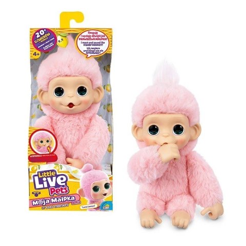 Maskotka interaktywna Little Live Pets - Mini Małpka Luna Lemon Cobi