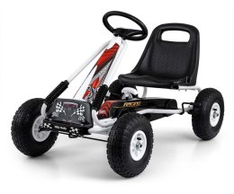 Gokart na pedały Thor Biały Milly Mally