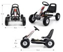 Gokart na pedały Thor Biały Milly Mally