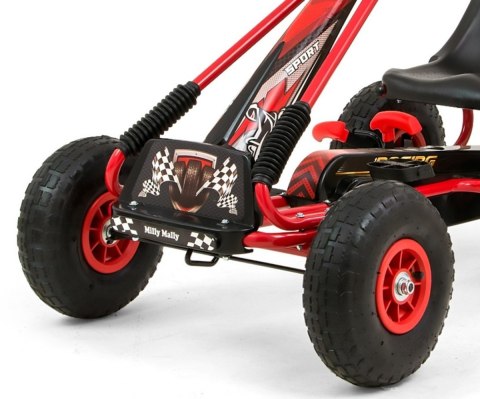 Gokart na pedały Thor Czerwony Milly Mally