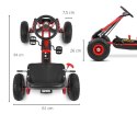 Gokart na pedały Thor Czerwony Milly Mally