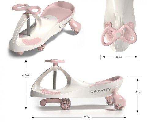 Jeździk grawitacyjny Gravity Cream Pink Milly Mally
