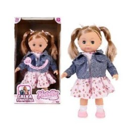 Lalka Natalia mówi po polsku 39 cm w granatowej kurtce Artyk
