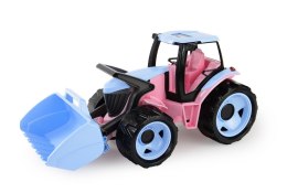 Pojazd Traktor z łyżką w pudełku 62 cm, różowy Lena