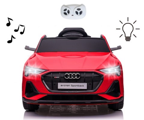 Pojazd na akumulator Audi E-Tron czerwony Milly Mally