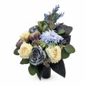 Bukiet flakon stroik na cmentarz kompozycja kwiatowa handmade