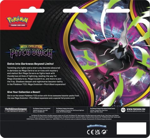 Karty Mega Evolution 5.0 Pitch Black 3 pack blister Pokemon TCG