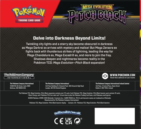 Karty Mega Evolution 5.0 Pitch Black Booster Box (36 sztuk) Pokemon TCG