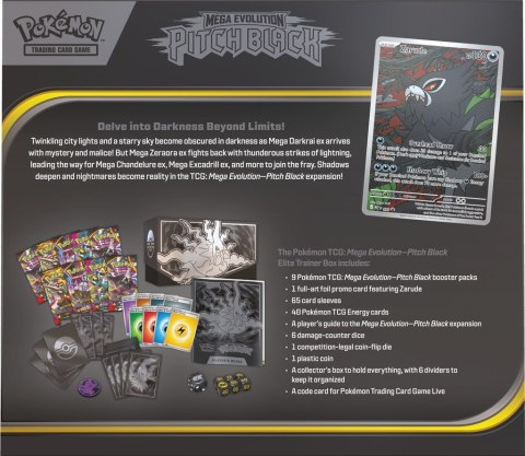Karty Mega Evolution 5.0 Pitch Black Elite trainer Box Pokemon TCG