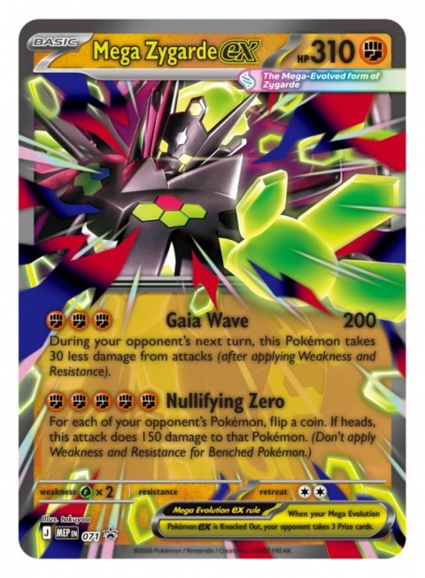 Karty Mega Zygarde ex Premium Collection Pokemon TCG