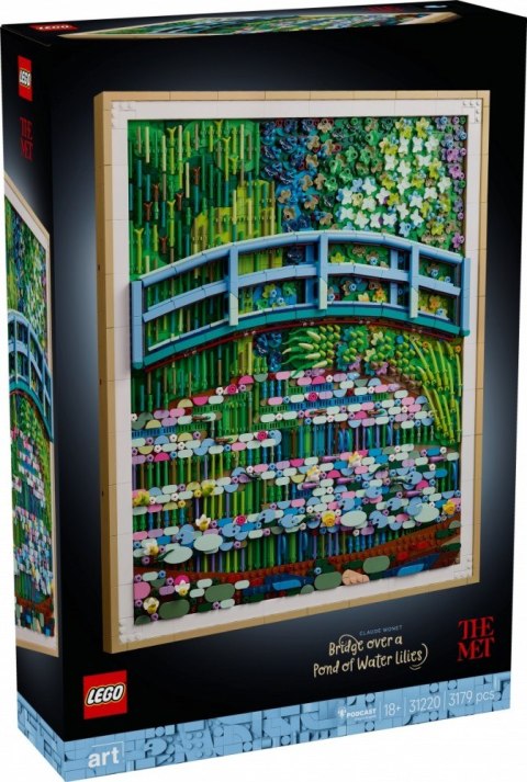 Klocki ART 31220 Claude Monet - Most nad stawem z liliami wodnymi LEGO