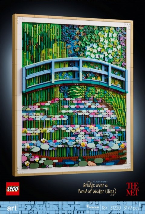 Klocki ART 31220 Claude Monet - Most nad stawem z liliami wodnymi LEGO
