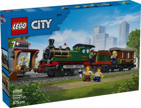 Klocki City 60511 Retro pociąg z lokomotywą parową LEGO