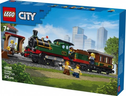 Klocki City 60511 Retro pociąg z lokomotywą parową LEGO