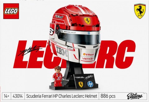 Klocki Editions 43014 Kask Charles Leclerc Scuderia Ferrari HP LEGO