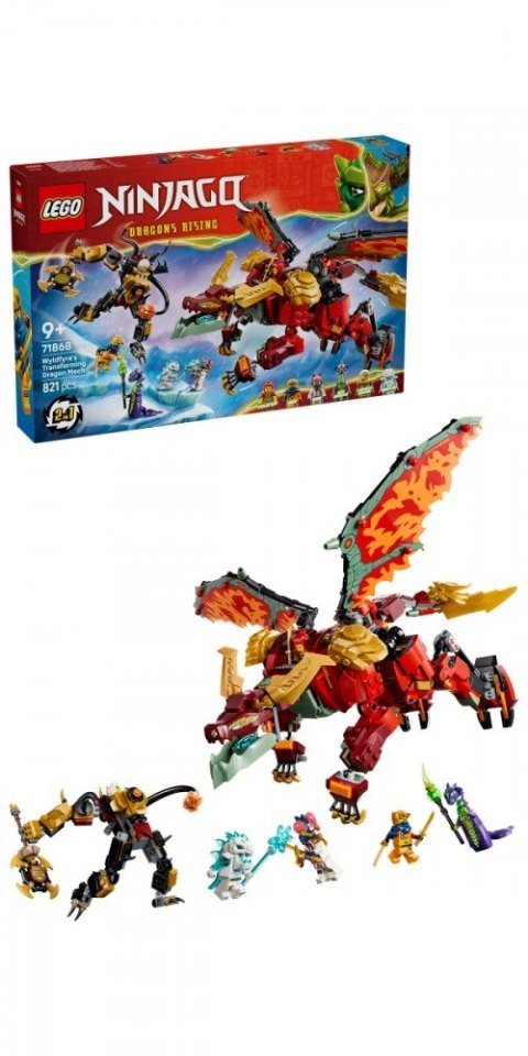 Klocki Ninjago 71868 Transformujący smoczy mech Wyldfyre LEGO