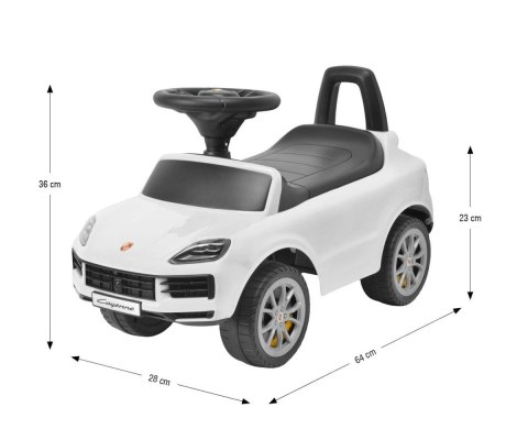 Pojazd jeździk Porsche Cayenne S biały Milly Mally