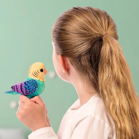 Figurka interaktywna Little Live Pets - Mój prawdziwy ptaszek błękitno-żółty Cobi