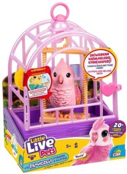 Figurka interaktywna Little Live Pets - Mój prawdziwy ptaszek różowy Cobi