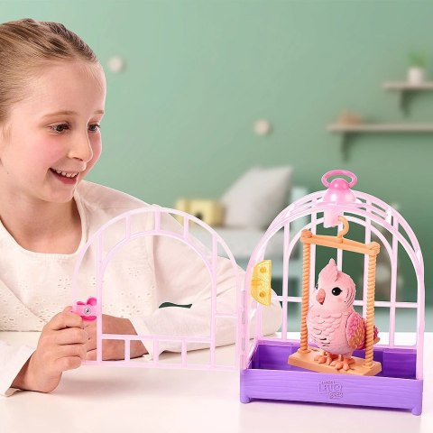 Figurka interaktywna Little Live Pets - Mój prawdziwy ptaszek różowy Cobi