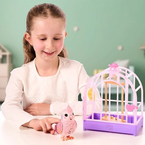 Figurka interaktywna Little Live Pets - Mój prawdziwy ptaszek różowy Cobi
