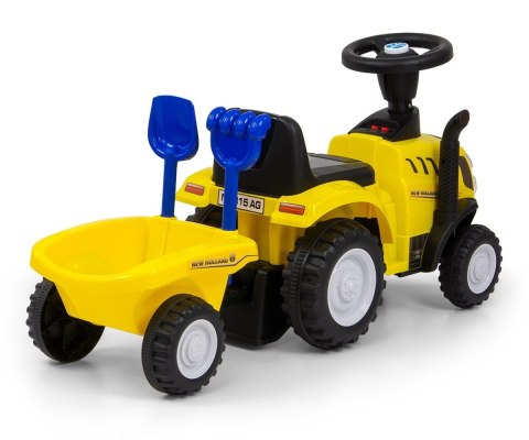 Jeździk Pojazd New Holland T7 Traktor żółty Milly Mally