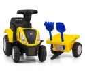 Jeździk Pojazd New Holland T7 Traktor żółty Milly Mally