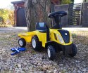 Jeździk Pojazd New Holland T7 Traktor żółty Milly Mally