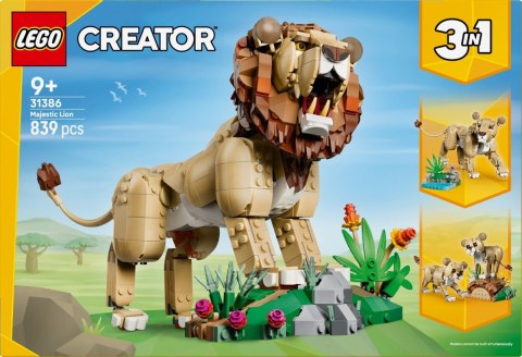 Klocki Creator 31386 Dzikie zwierzęta: Dumny lew LEGO