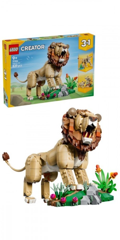 Klocki Creator 31386 Dzikie zwierzęta: Dumny lew LEGO