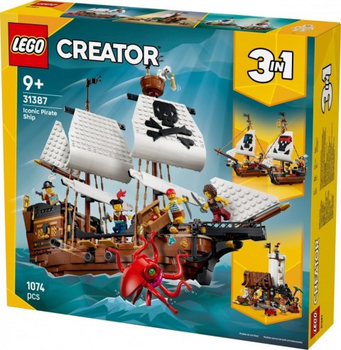 Klocki Creator 31387 Legendarny statek piracki LEGO