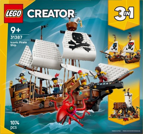 Klocki Creator 31387 Legendarny statek piracki LEGO