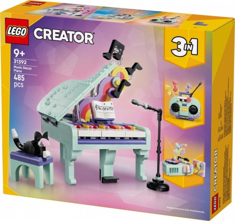 Klocki Creator 31392 Dekoracyjny fortepian z kotem LEGO