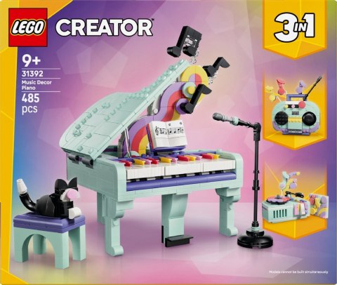 Klocki Creator 31392 Dekoracyjny fortepian z kotem LEGO