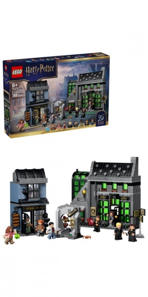 Klocki Harry Potter 76471 Magiczne sklepy na ulicy Śmiertelnego Nokturnu LEGO
