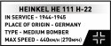 Klocki Heinkel HE 111 H-22 with V1 Flying Bomb 927 elementów Cobi Klocki