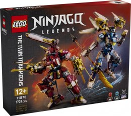 Klocki Ninjago 71870 Bliźniacze tytanowe mechy LEGO