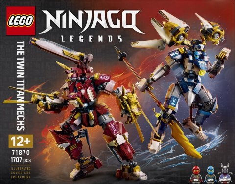 Klocki Ninjago 71870 Bliźniacze tytanowe mechy LEGO