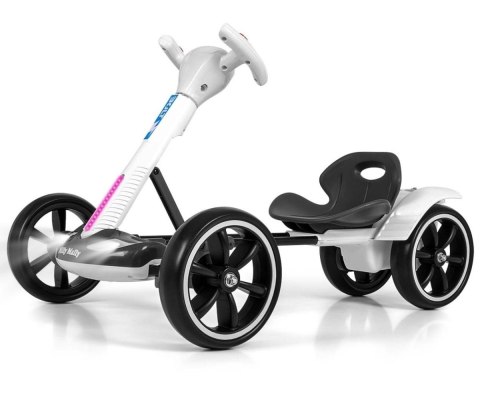 Pojazd gokart na akumulator Bolt biały Milly Mally