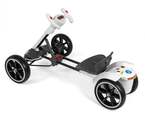 Pojazd gokart na akumulator Bolt biały Milly Mally