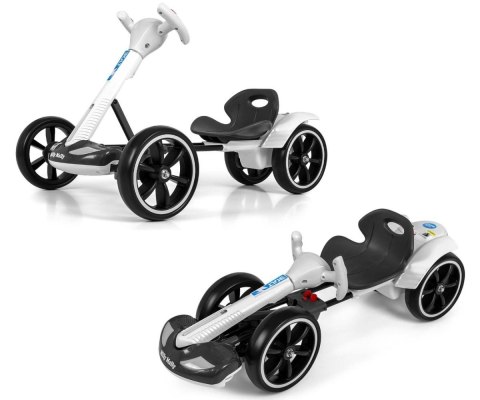 Pojazd gokart na akumulator Bolt biały Milly Mally