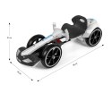 Pojazd gokart na akumulator Bolt biały Milly Mally