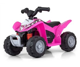 Pojazd quad na akumulator Honda ATV różowy Milly Mally